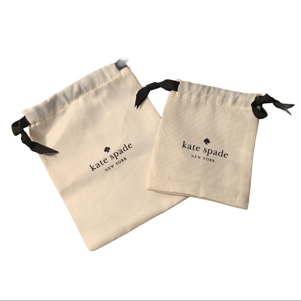 Kate Spade Jewelry Duster Accessory Bags Set of Two Cloth Holders